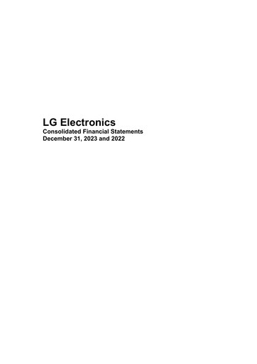 Miniature LG Electronics
 Bilan financier 2023