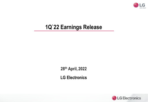 Thumbnail LG Electronics
 Quarterly Report 2022-q1