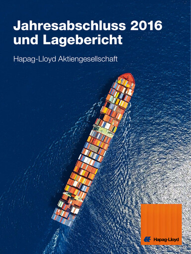 Miniature Hapag-Lloyd
 Bilan financier 2016