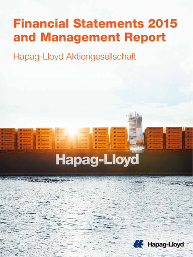 Miniature Hapag-Lloyd
 Bilan financier 2015