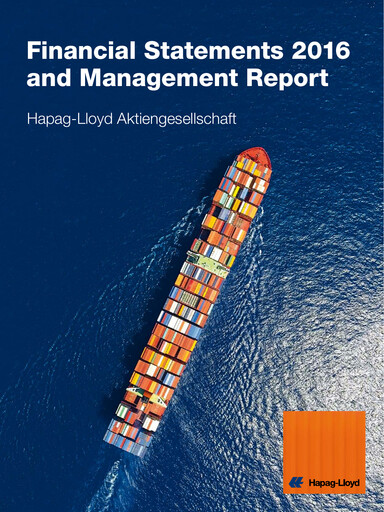 Miniature Hapag-Lloyd
 Bilan financier 2016