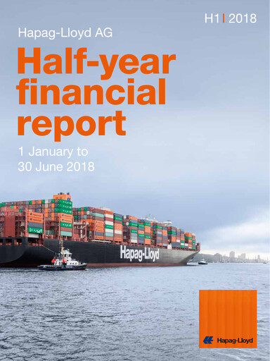 Miniature Hapag-Lloyd
 Rapport semestriel 2018-h1