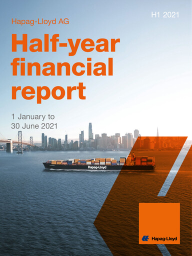 Miniature Hapag-Lloyd
 Rapport semestriel 2021-h1