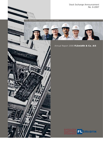 Thumbnail FLSmidth Annual Report 2006
