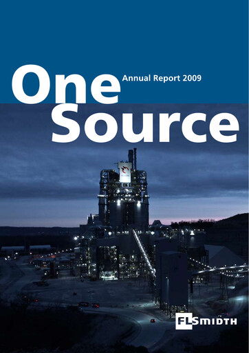 Thumbnail FLSmidth Annual Report 2009