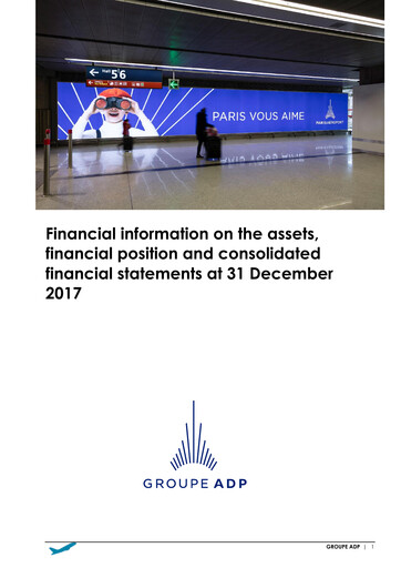 Thumbnail Aéroports de Paris Financial Statement 2017