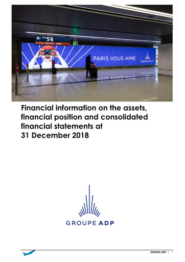 Thumbnail Aéroports de Paris Financial Statement 2018