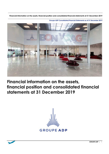 Thumbnail Aéroports de Paris Financial Statement 2019