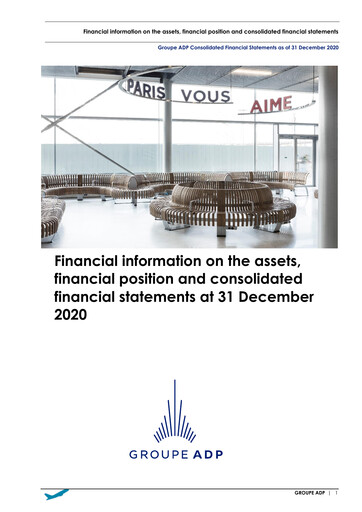 Thumbnail Aéroports de Paris Financial Statement 2020
