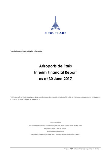 Thumbnail Aéroports de Paris Half-year Report 2017-h1