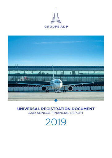 Thumbnail Aéroports de Paris Universal Registration Document 2019