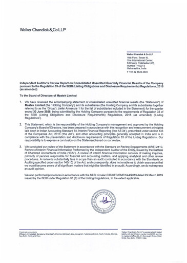 Thumbnail Mastek Quarterly Report 2025-q1