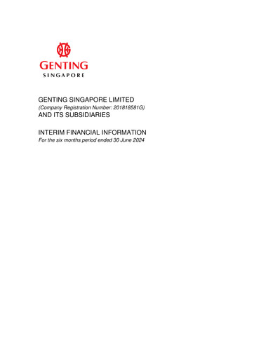 Thumbnail Genting Singapore Half-year Report 2024-h1