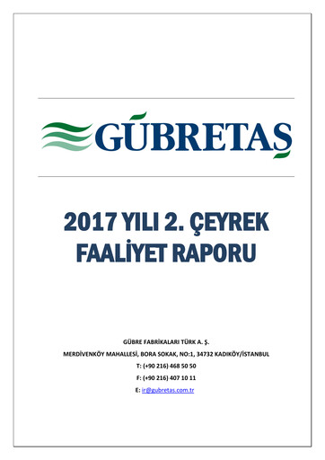 Thumbnail GÜBRETAŞ Half-year Report 2017-h1