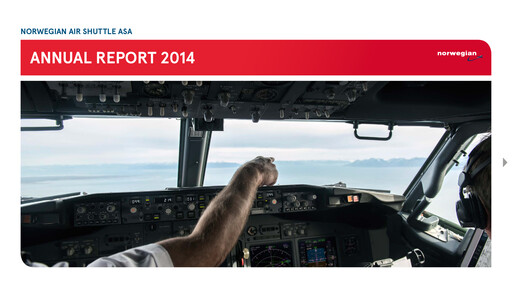 Thumbnail Norwegian Air Shuttle
 Annual Report 2014