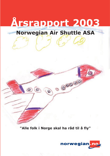 Thumbnail Norwegian Air Shuttle
 Annual Report 2003