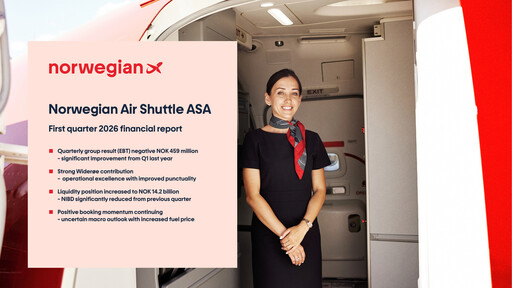 Vorschaubild Norwegian Air Shuttle
 Quartalsbericht 2026-q1