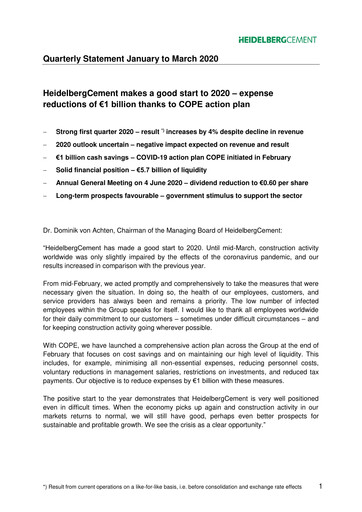 Vorschaubild HeidelbergCement Quartalsbericht 2020-q1
