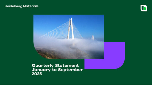 Vorschaubild HeidelbergCement Quartalsbericht 2025-q3