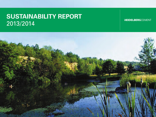Thumbnail HeidelbergCement Sustainability Report 2013-2014