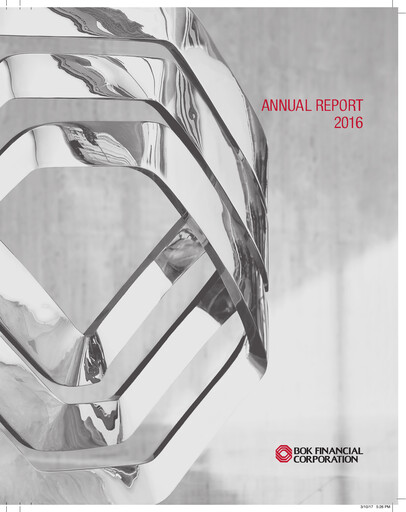 Miniature BOK Financial Rapport annuel 2016