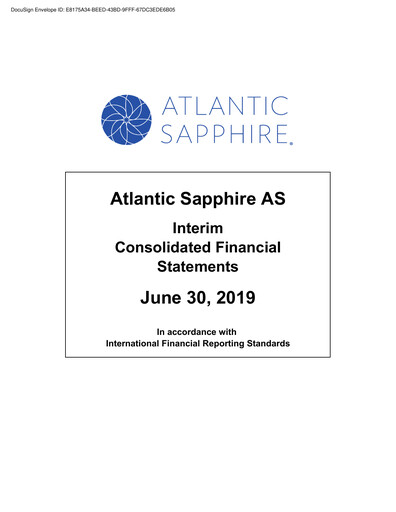 Thumbnail Atlantic Sapphire Financial Statement fy2019