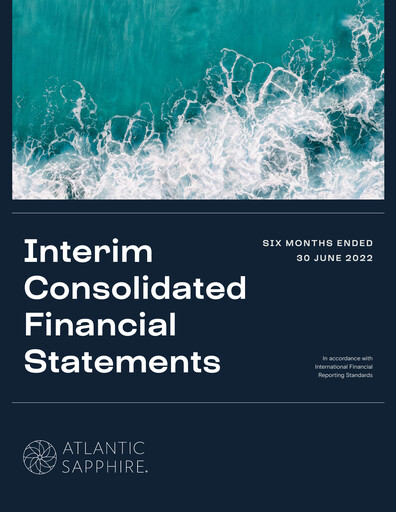 Vorschaubild Atlantic Sapphire Halbjahresbericht 2022-h1