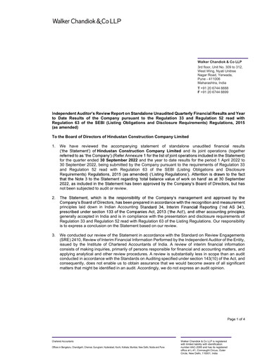 Thumbnail Hindustan Construction Company
 Quarterly Report 2022-q2