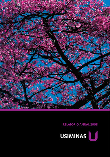 Thumbnail Usiminas Annual Report 2008