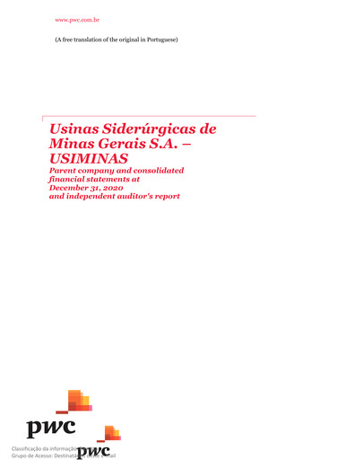 Thumbnail Usiminas Financial Statement 2020