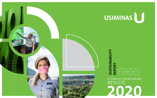 Vorschaubild Usiminas Nachhaltigkeitsbericht 2020