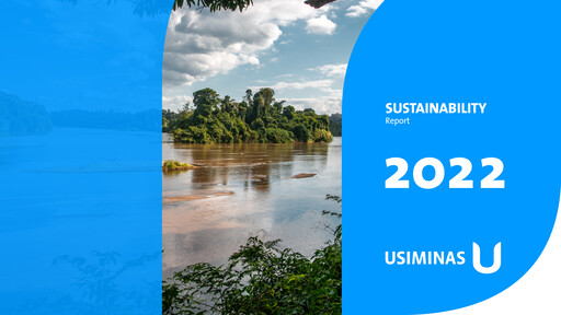 Vorschaubild Usiminas Nachhaltigkeitsbericht 2022