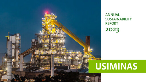 Vorschaubild Usiminas Nachhaltigkeitsbericht 2023