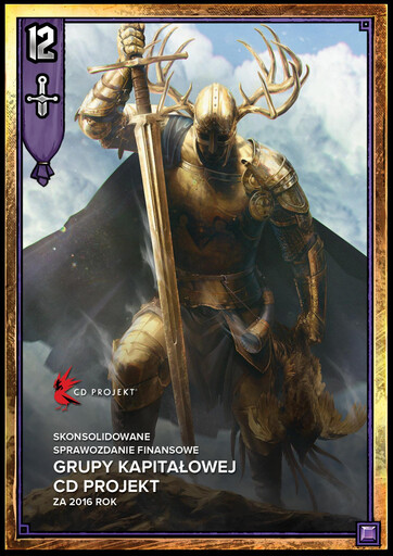 Miniature CD Projekt Bilan financier 2016
