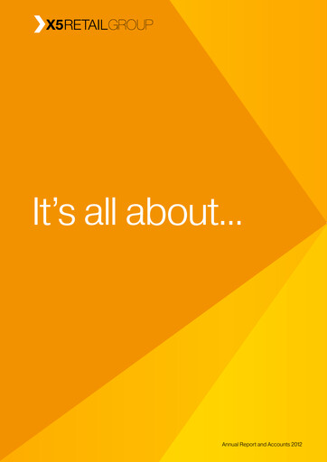 Miniature X5 Retail Group Rapport annuel 2012