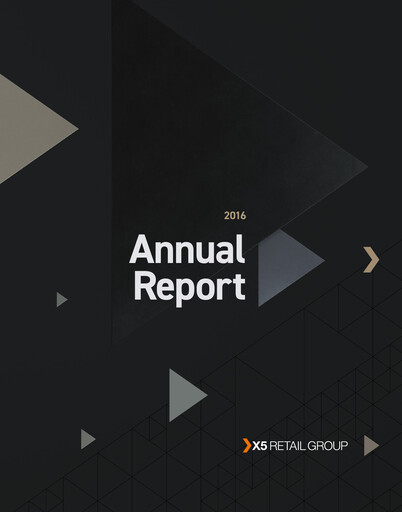 Miniature X5 Retail Group Rapport annuel 2016