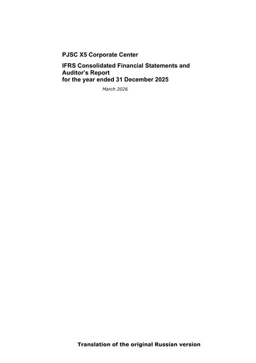 Miniature X5 Retail Group Bilan financier 2025