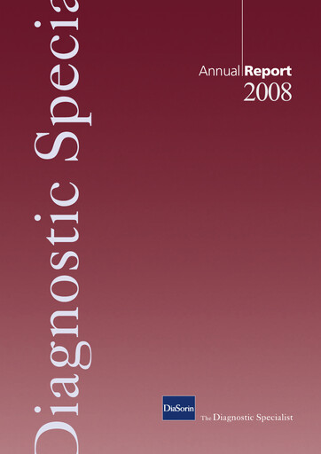 Thumbnail DiaSorin Annual Report 2008