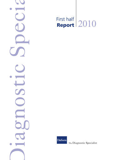 Thumbnail DiaSorin Half-year Report 2010-h1