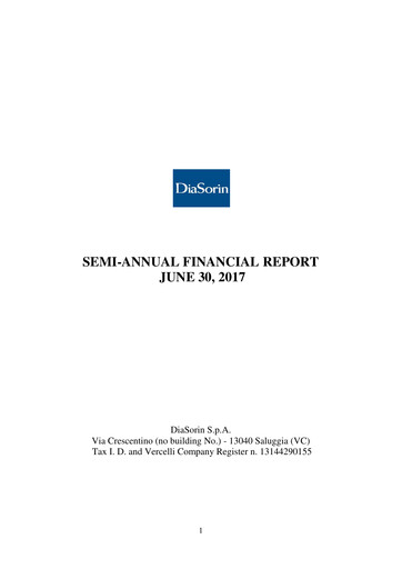 Thumbnail DiaSorin Half-year Report 2017-h1