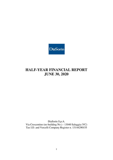 Thumbnail DiaSorin Half-year Report 2020-h1