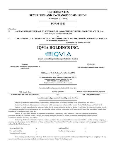 Thumbnail IQVIA Annual Report 2020