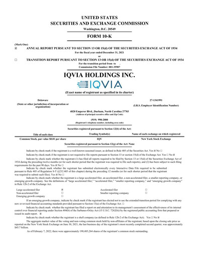 Thumbnail IQVIA Annual Report 2021