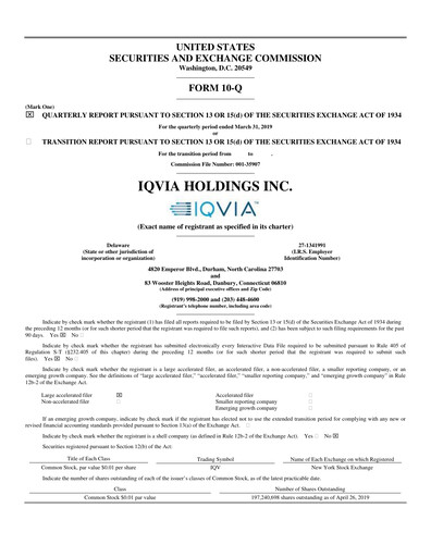 Thumbnail IQVIA Quarterly Report 2019-q1