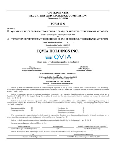 Thumbnail IQVIA Quarterly Report 2019-q3