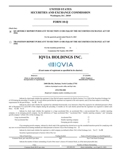 Thumbnail IQVIA Quarterly Report 2023-q1