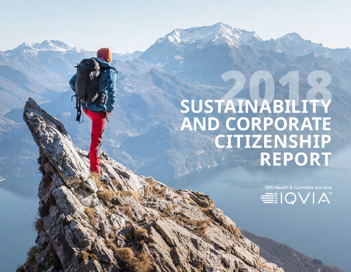 Miniature IQVIA Rapport de durabilité 2018