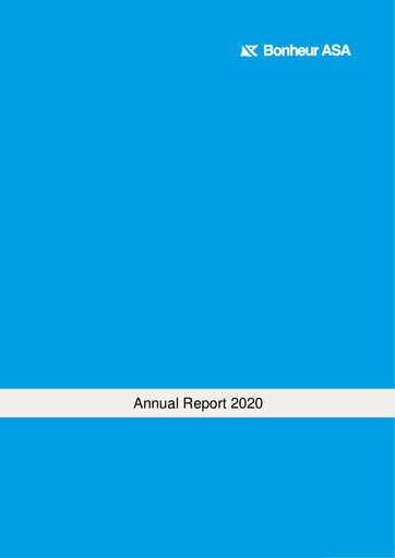 Thumbnail Bonheur ASA Annual Report 2020