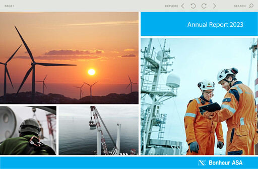 Thumbnail Bonheur ASA Annual Report 2023