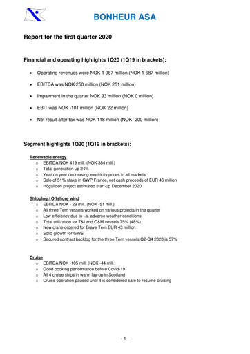 Thumbnail Bonheur ASA Quarterly Report 2020-q1